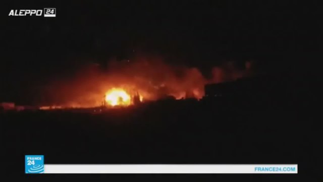 غارات جوية تستهدف قافلة مساعدات إنسانية في ريف حلب