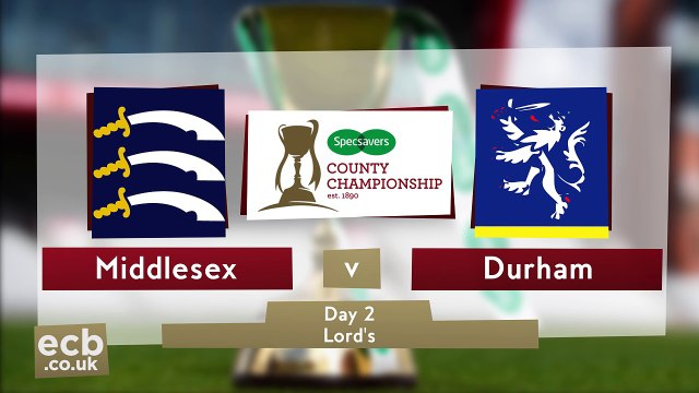 Specsavers Cc Middlesex Vs Durham Day Two Highlights