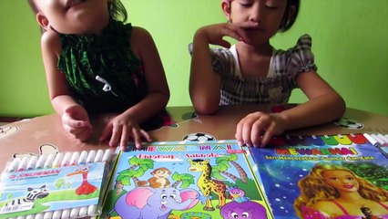 Kids coloring lesson ❤ Belajar Menggambar with Snowman 12 Coloring Markers - Kids Activities !