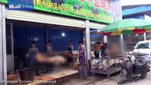 Chợ thịt chó tại thành phố Ngọc Lâm, Trung Quốc