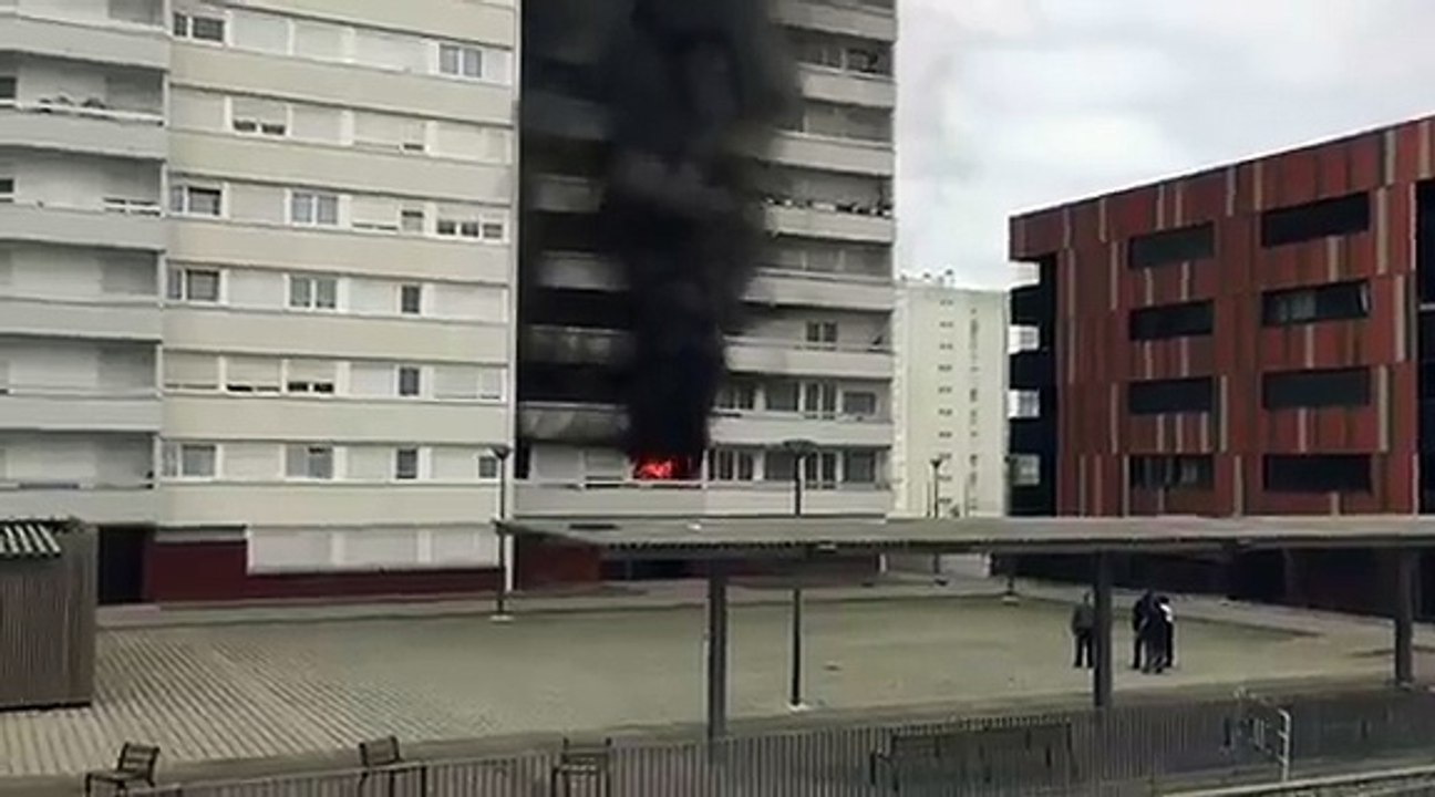 Feu d'appartement près de la faculté à Reims