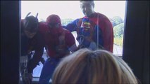 Des super-héros font une apparition remarquée à l'hôpital des enfants Reine Fabiola