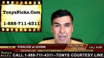 Connecticut Huskies vs. Syracuse Orange Free Pick Prediction NCAA College Football Odds Preview 9/24/2016