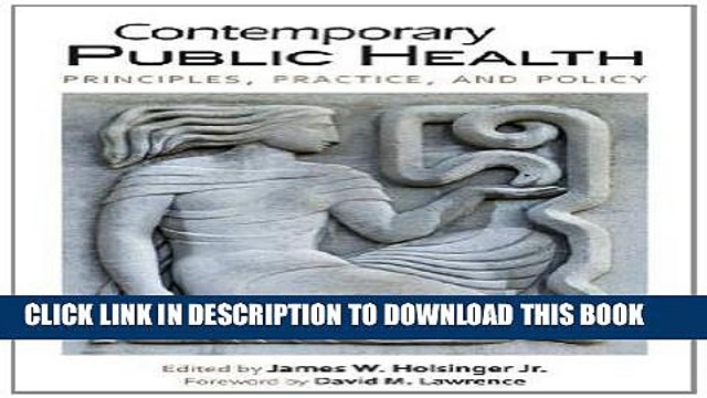 [PDF] Contemporary Public Health: Principles, Practice, and Policy Full Online