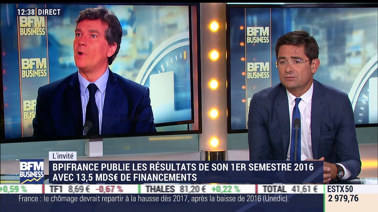 Bpifrance a publié les résultats de son premier semestre 2016 – 20/09