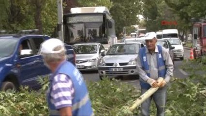 Başkentte Kısa Süreli Şiddetli Rüzgar Etkili Oldu