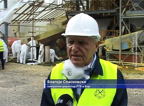Počeo najkomplikovaniji deo remonta nove Fabrike sumporne kiseline, 20. septembar 2016. (RTV Bor)