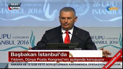 Başbakan konuşmasını İngilizce tamamladı