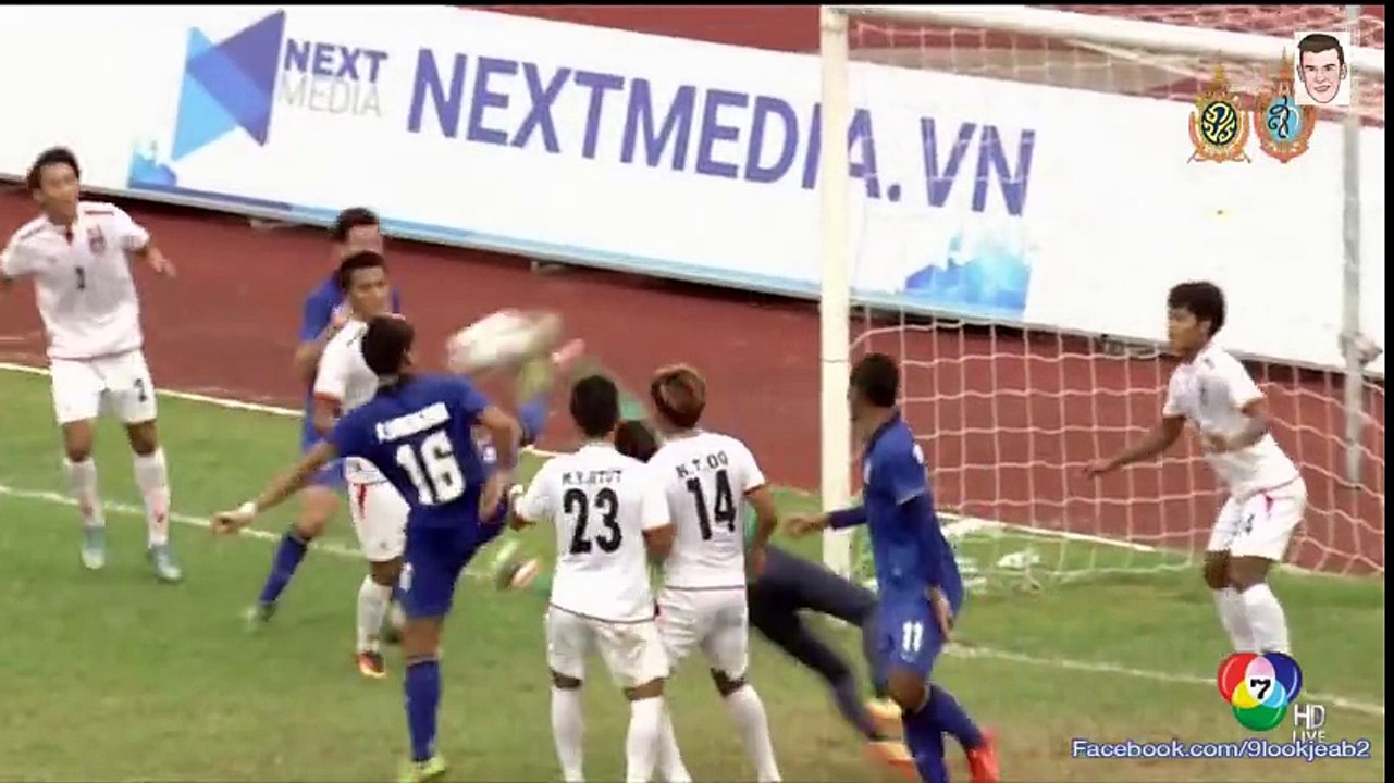 คลิปไฮไลท์ชิงแชมป์อาเซียน U-19 ทีมชาติไทย 1-1 เมียนมาร์ Thailand 1-1 Myanmar