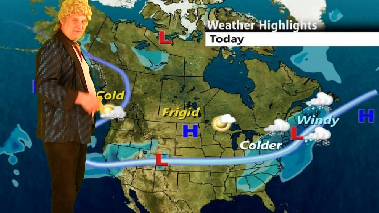 #NEWsxyCRAZY - Sxy WEATHER REPORTER - (BOOBS POP OUT ON the SCREEN)