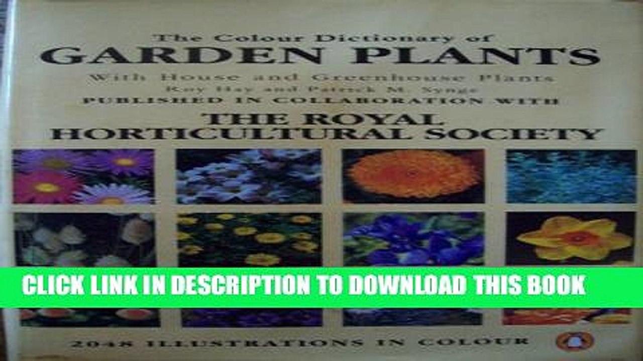 [PDF] The Colour Dictionary of Garden Plants; Compact Edition Full Online