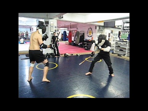 Nicolas VS Sergei - Single Stick Sparring - May 21 - 2009
