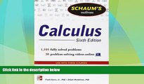 Must Have PDF  Schaum s Outline of Calculus, 6th Edition: 1,105 Solved Problems   30 Videos