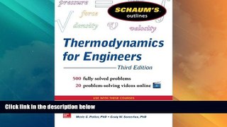 Big Deals  Schaums Outline of Thermodynamics for Engineers, 3rd Edition (Schaum s Outlines)  Free