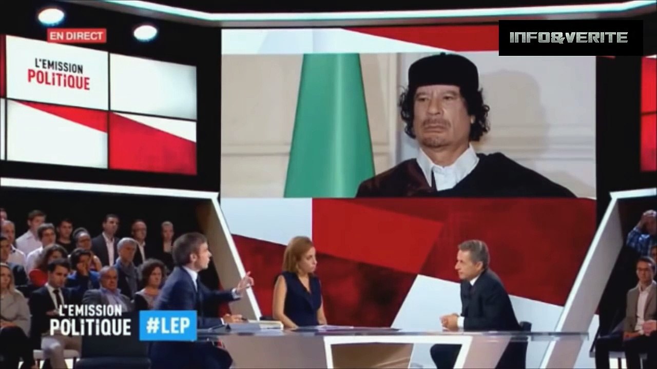Quand Pujadas accuse Sarkozy d'avoir fait tuer Kadhafi !