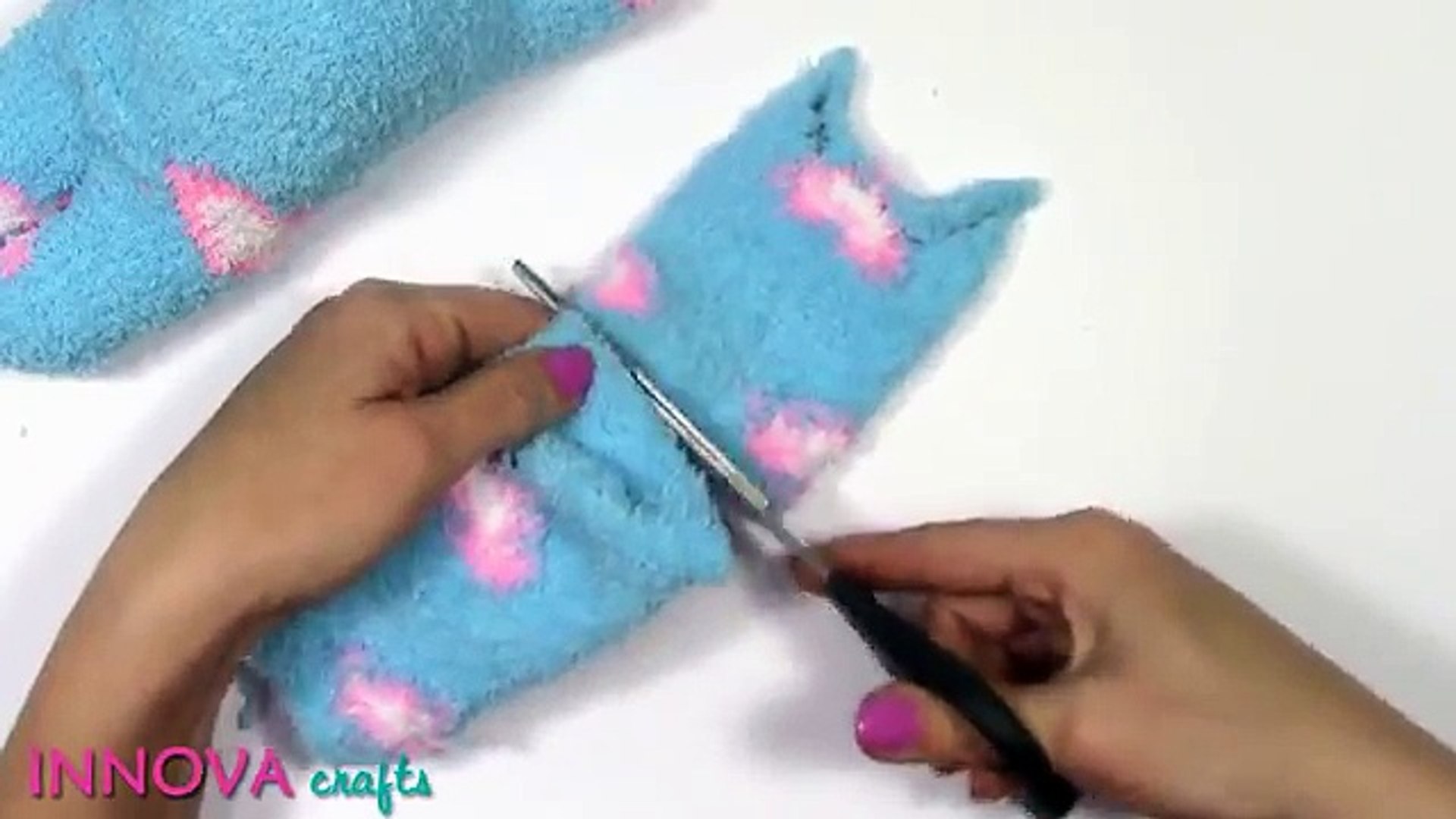 DIY crafts: Sock cat - Innova Crafts - video Dailymotion