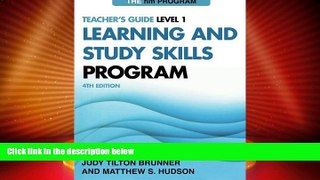 Big Deals  The hm Learning and Study Skills Program: Teacher s Guide Level 1  Free Full Read Best