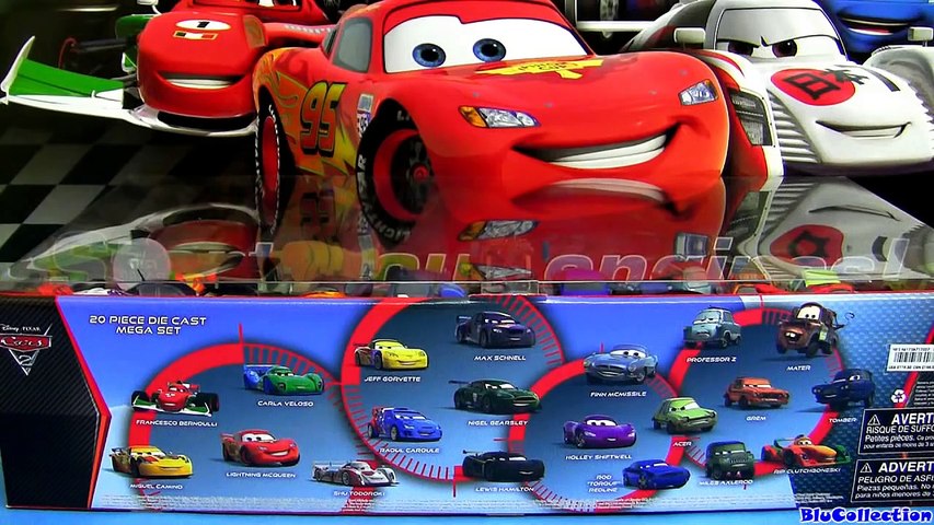 20 Cars 2 Rip Clutchgoneski Diecast Set Unboxing Review 20 cars Pixar Disney toys Roman Pedalski