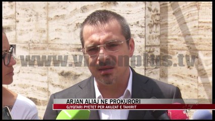 Arjan Aliaj dëshmon në Prokurori - News, Lajme - Vizion Plus