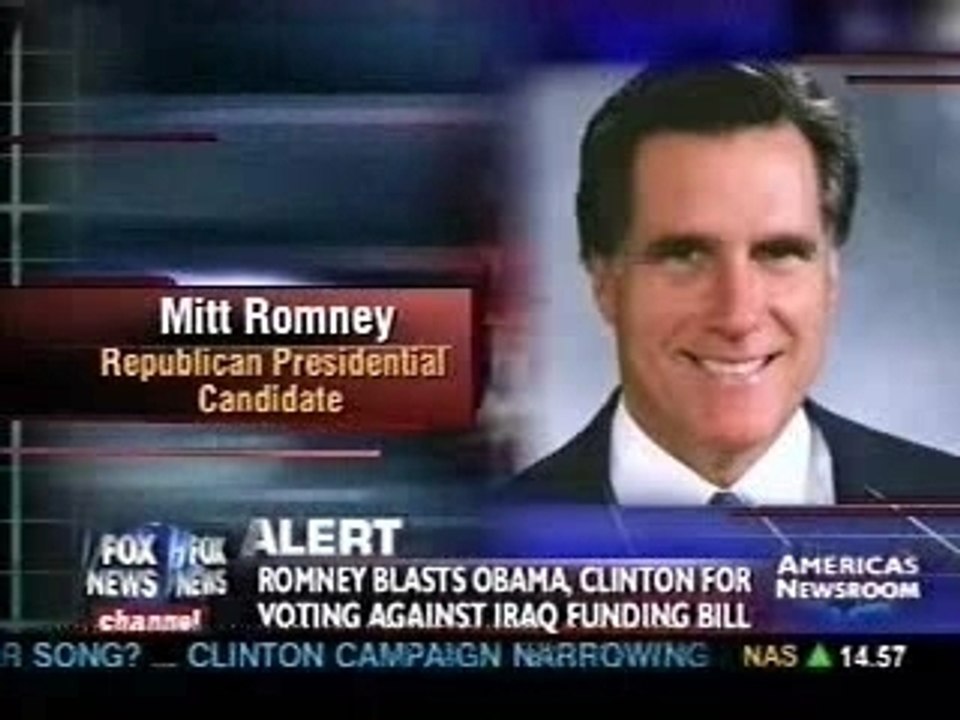 Governor Romney: Clinton & Obama "Undependable" On Iraq War