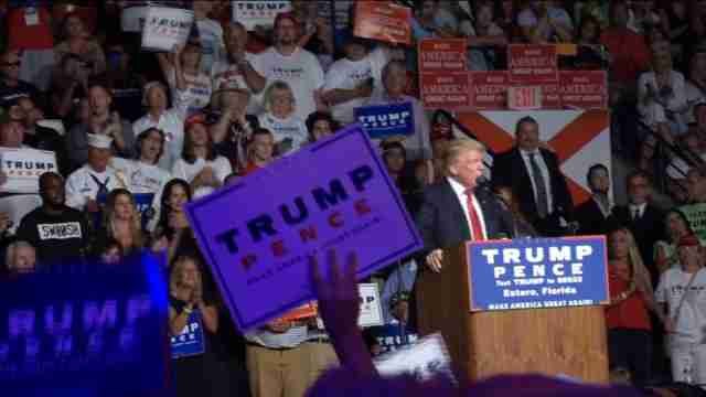 Trump asegura en Florida que la seguridad de las fronteras es la seguridad nacional