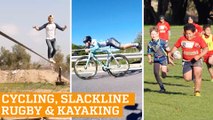 TOP FIVE: Superman Cycling, Slackline and Rugby | PEOPLE ARE AWESOME 2016