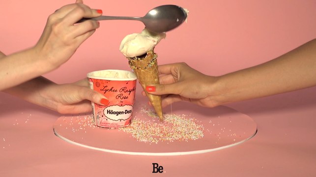 Pin-up Food : la glace Häagen-Dazs pour Monoprix