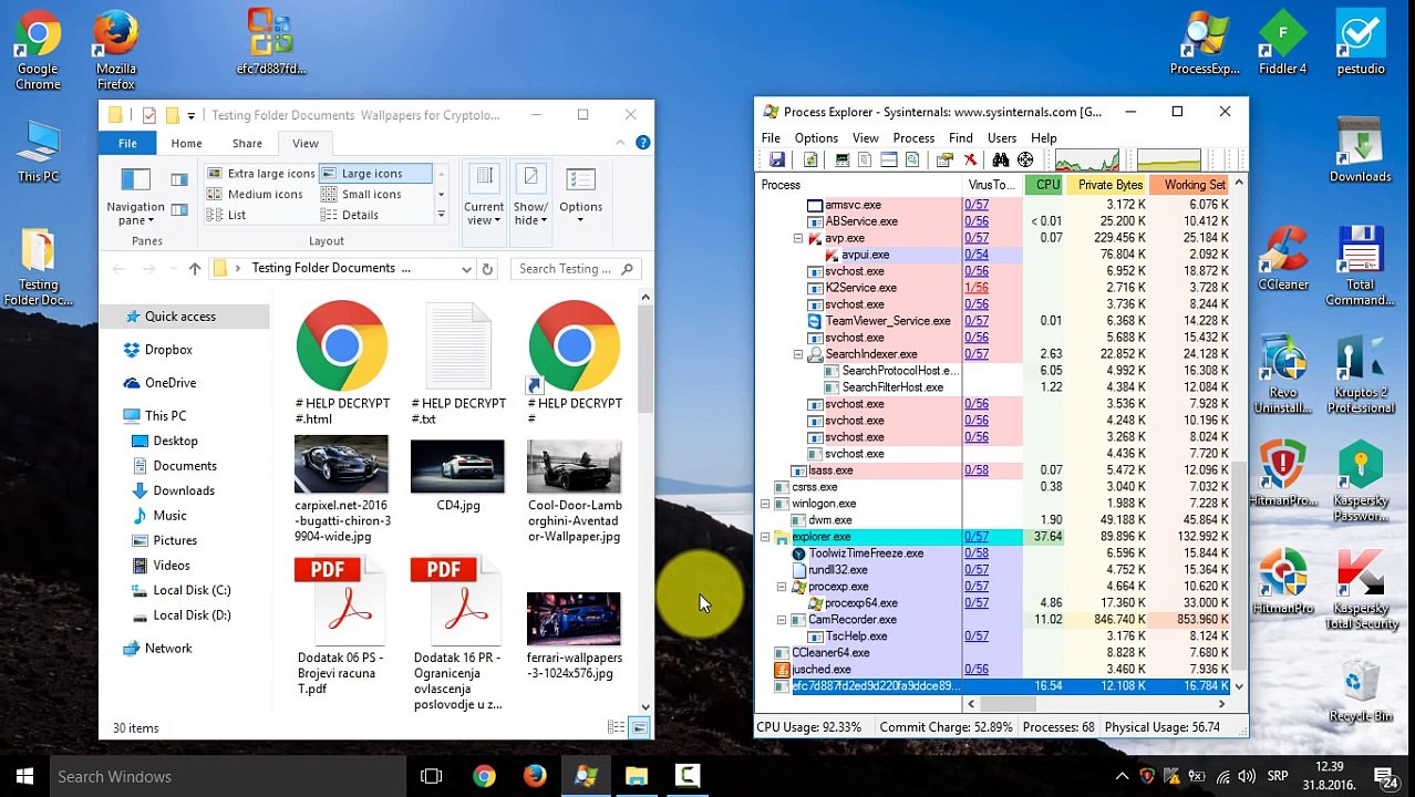 Cerber3 Ransomware the latest version!Demonstration of attack video review