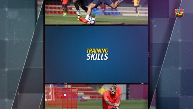 Treino do Barcelona tem golaços de Messi e Rakitic