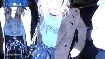 Frances Bean Cobain & Courtney Love out for London Fashion Week