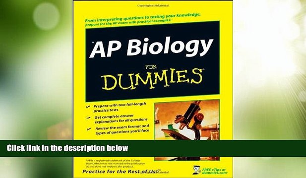 Big Deals AP Biology For Dummies Best Seller Books Best Seller