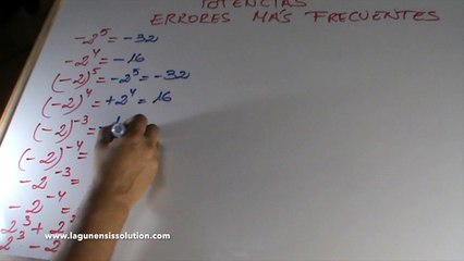 27.ERRORES FRECUENTES POTENCIAS