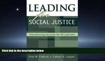 Online eBook Leading for Social Justice: Transforming Schools for All Learners