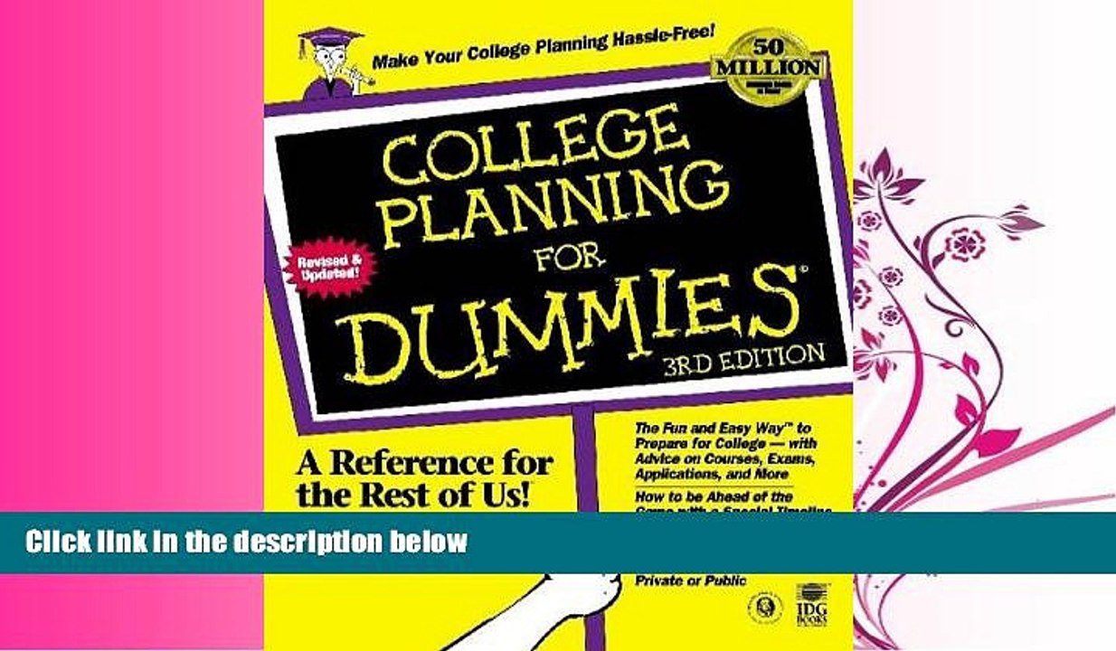 different   College Planning For Dummies