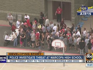 Maricopa High School locked down due to bomb threat on campus