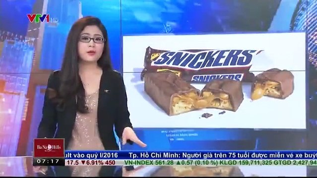 Thu hồi kẹo tại 55 quốc gia