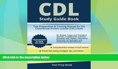 Big Deals  CDL Study Guide Book: Test Preparation   Training Manual for the Commercial Drivers