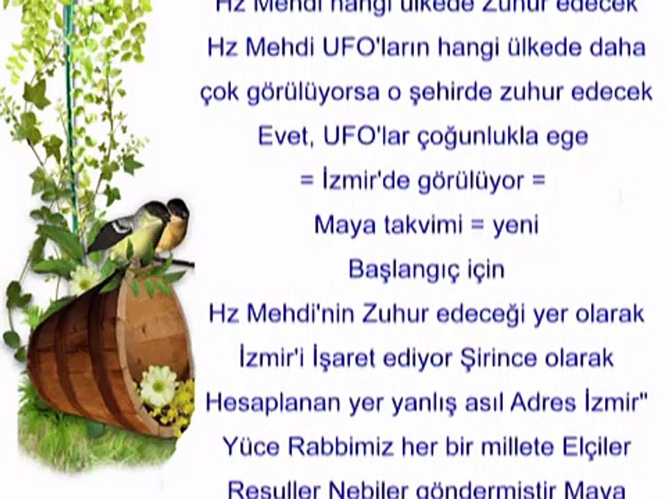 Hz Mehdi İzmir’de Zuhur edecek