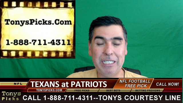 New England Patriots vs. Houston Texans Free Pick Prediction NFL Pro Football Odds Preview 9-22-2016