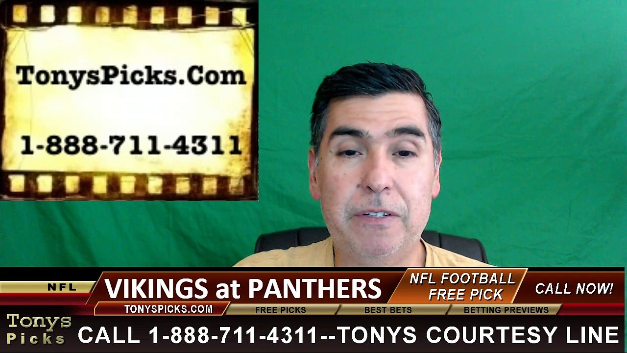 Carolina Panthers vs. Minnesota Vikings Free Pick Prediction NFL Pro Football Odds Preview 9-25-2016