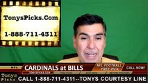 Buffalo Bills vs. Arizona Cardinals Free Pick Prediction NFL Pro Football Odds Preview 9-25-2016