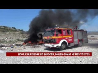 NDOTJE MJEDISORE NË SHKODËR, DIGJEN GOMAT NË MES TË DITES