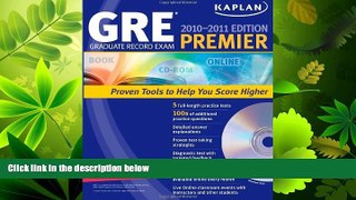 complete  Kaplan GRE Exam 2010-2011 Premier with CD-ROM (Kaplan GRE Premier Program (W/CD))