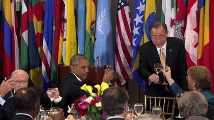 Ban, Obama compliment each other at their last UNGA luncheon