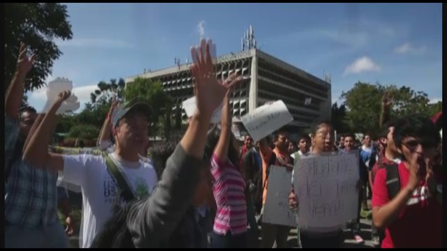 Estudiantes de Guatemala marchan para recuperar su asociación universitaria