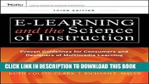 [PDF] e-Learning and the Science of Instruction: Proven Guidelines for Consumers and Designers of