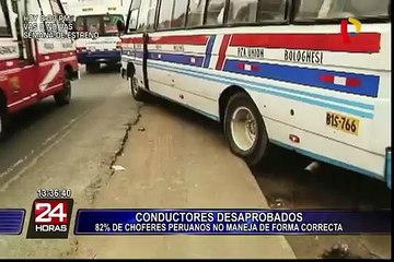 El 82% de choferes peruanos no maneja de manera correcta