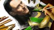 Speed Drawing of Loki How to Draw Time Lapse Art Video Colored Pencil Illustration Artwork Draw Realism