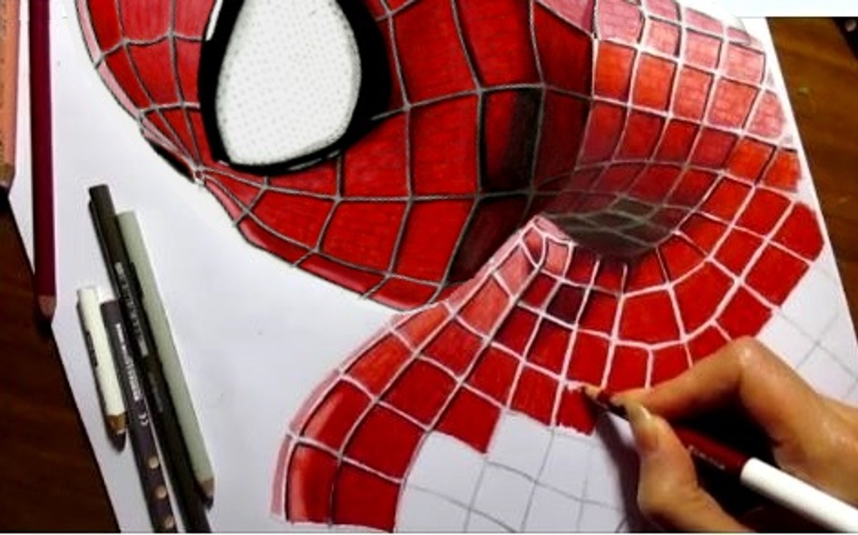 Speed Drawing of The Amazing Spider-Man How to Draw Time Lapse Art