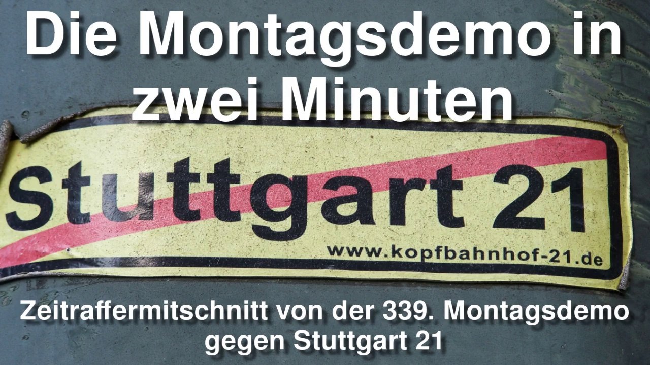 Montagsdemo (zeitrafferaufnahme)